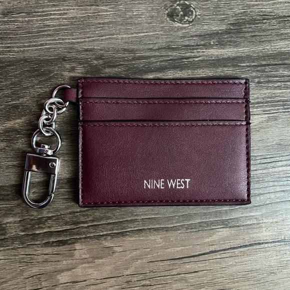 Nine West Women’s Burgundy Credit Card Holder - Picture 3 of 3
